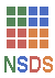 NSDS logo (green, blue, red, and orange cubes)